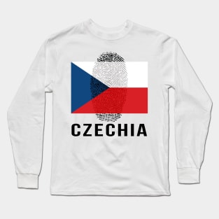 Czech Republic Flag DNA Long Sleeve T-Shirt